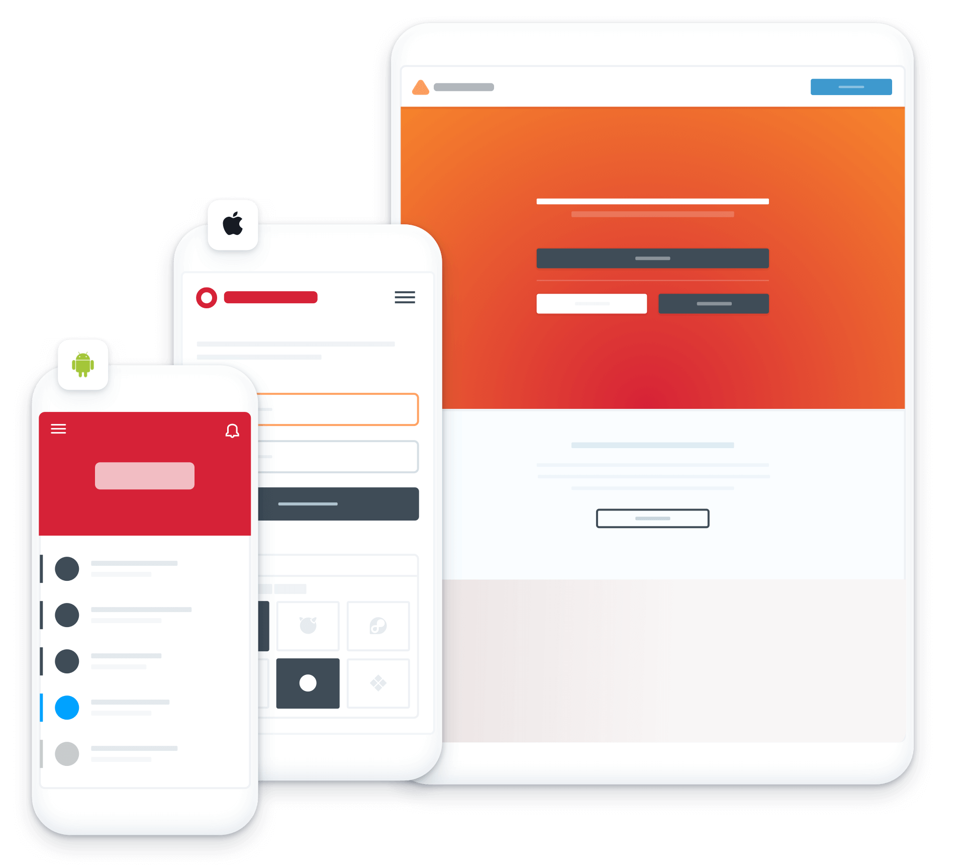 Modern web and mobile app development illustration